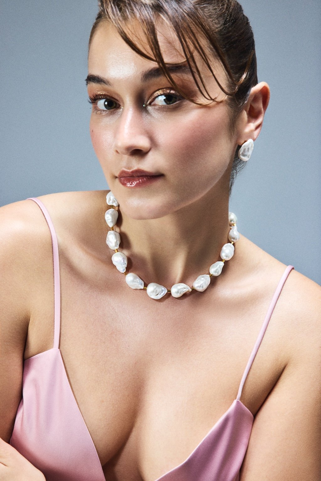 Palu Barok İnci Küpe